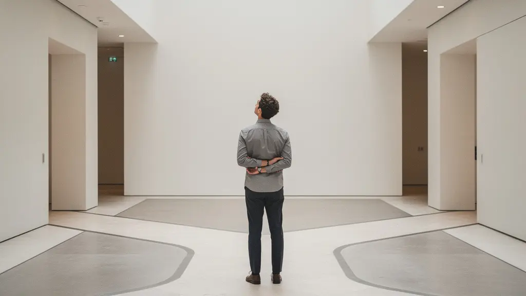 Professionnel réfléchissant aux options d'assurance de prêt immobilier